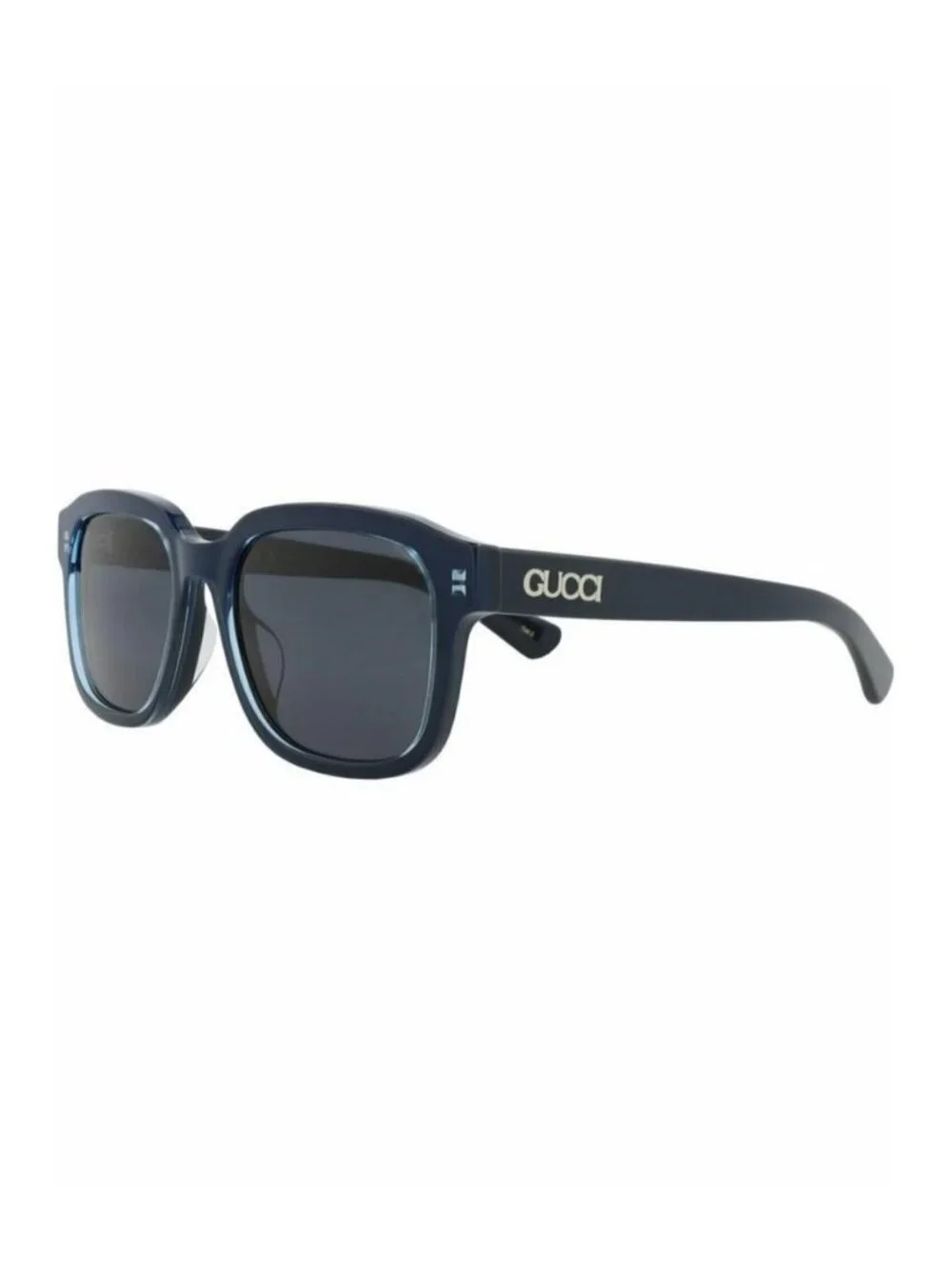 New Gucci Mens Square/Rectangle Light Blue Blue Blue Fashion Designer Sunglasses